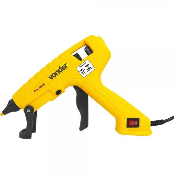 Pistola Cola Quente Profissional 100W Vonder Bastão 12mm Aplicador Térmico PCV0018