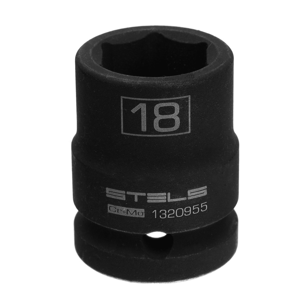 SOQUETE DE IMPACTO ENCAIXE 1/2POL., SEXTAVADO 18MM 1PC STELS em Oferta na Shopee