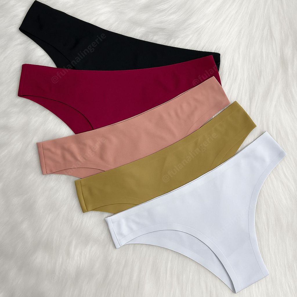 Kit Calcinhas Confortável Sem Costura Leve Poliamida Não Marca na Roupa -Tanga Import