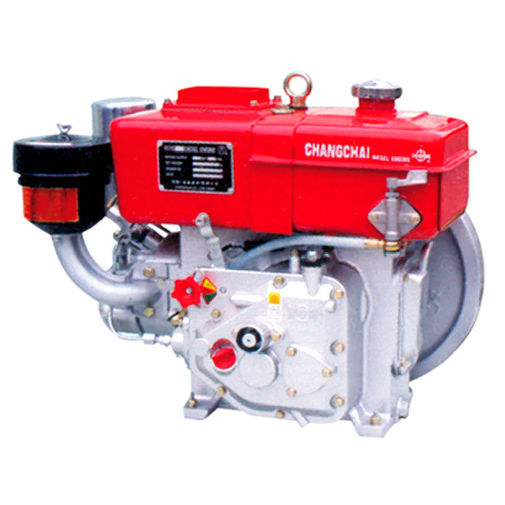 Motor Horizontal Estacionário a Diesel ChangChai de 353cc 4T Refrigeração à Água sistema Hopper