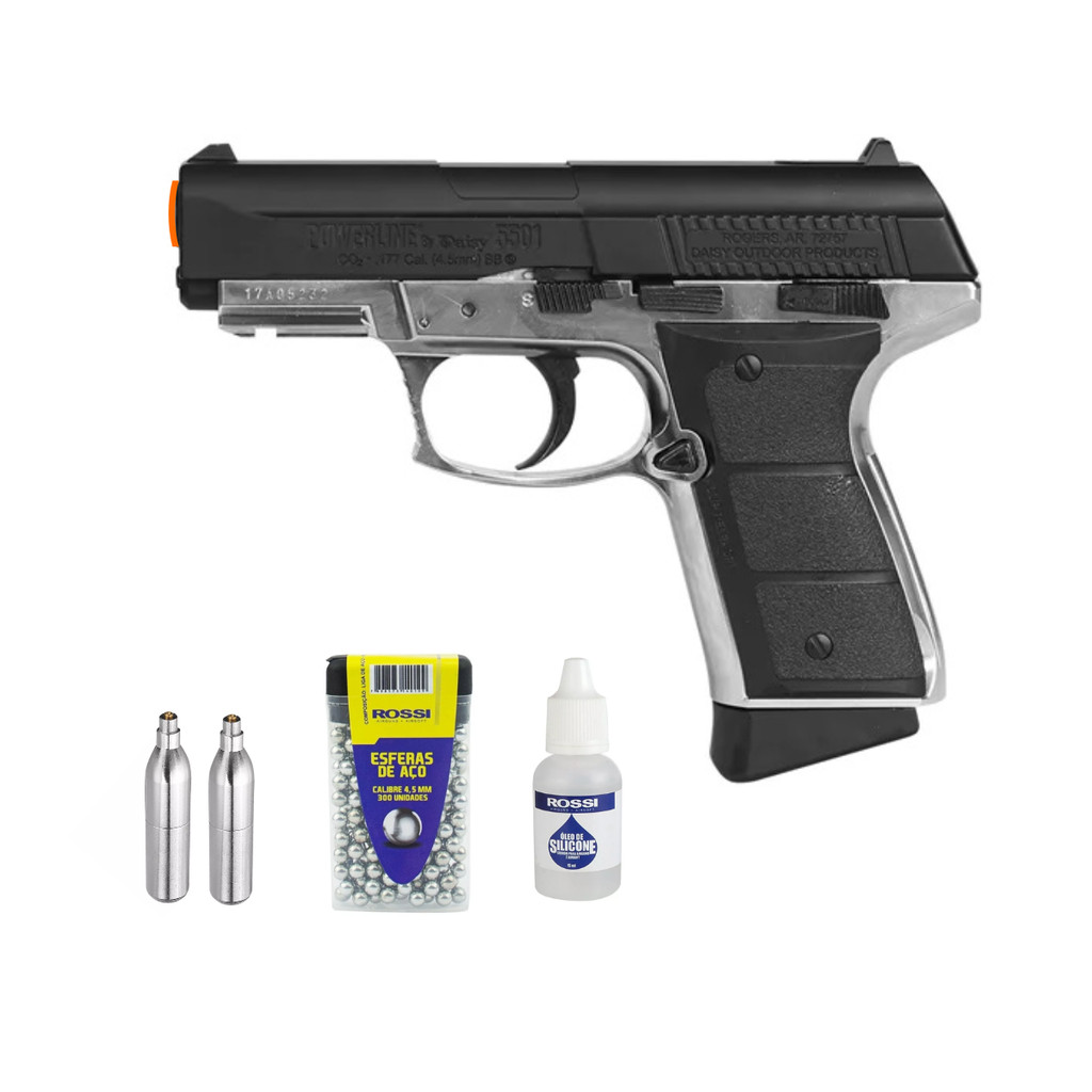 Pistola Daisy 5501 Blowback 4,5mm 2 CO2 300un esferas óleo