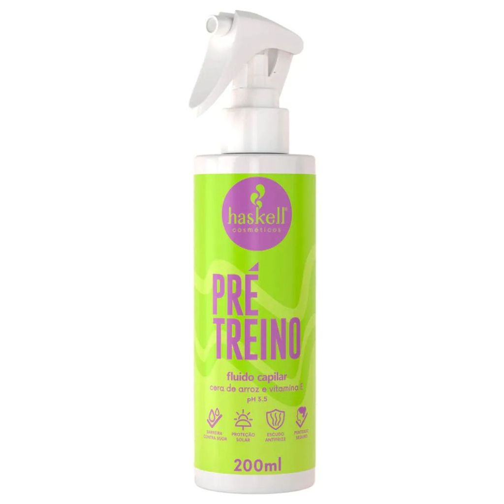 Fluido Capilar Cítrico Haskell Pré Treino 200ml Protetor e Hidratante