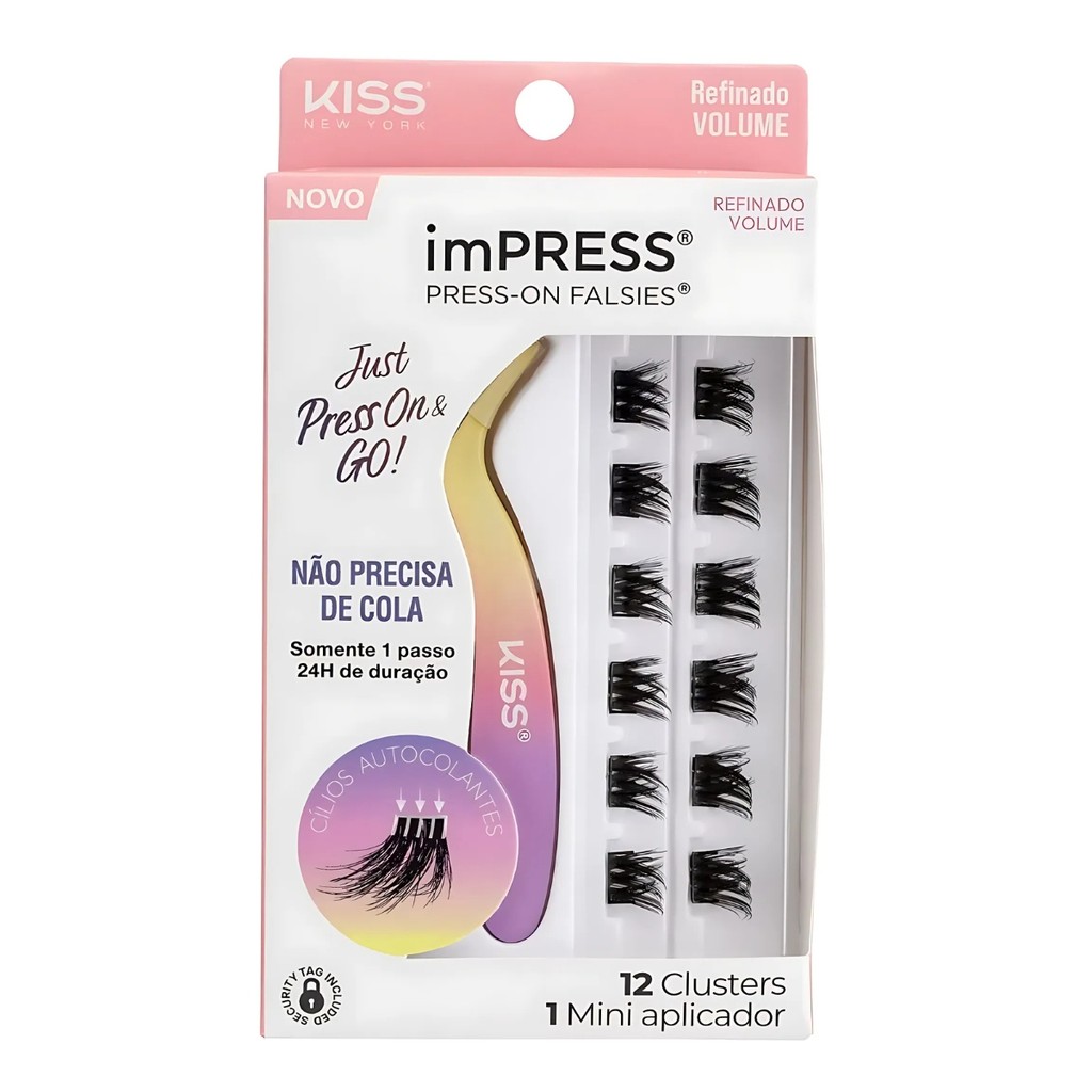 Cílios Kiss Impress Mini Kit – Acabamento Suave