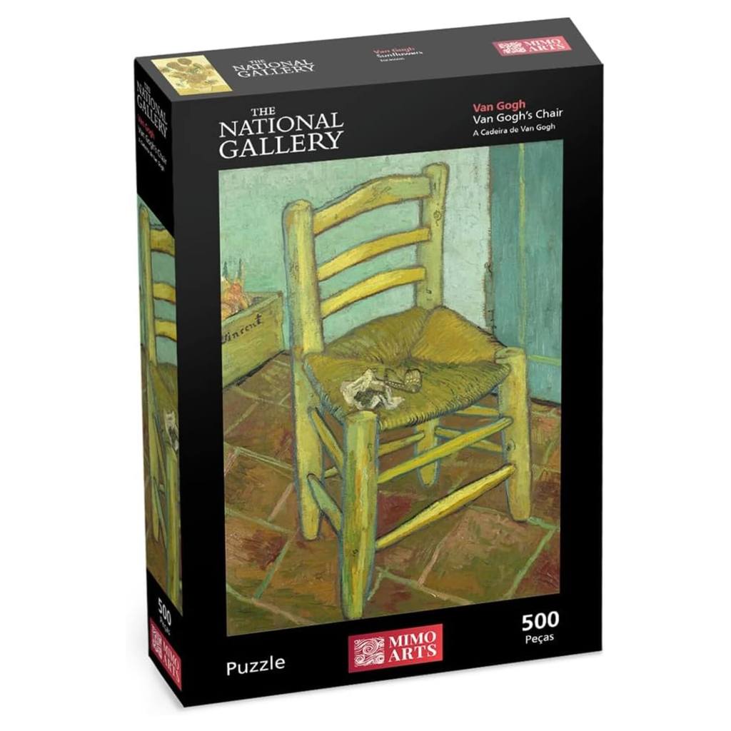 Quebra-cabeça A Cadeira de Van Gogh 500 Peças Mimo Toys - 2601 em Oferta na Shopee