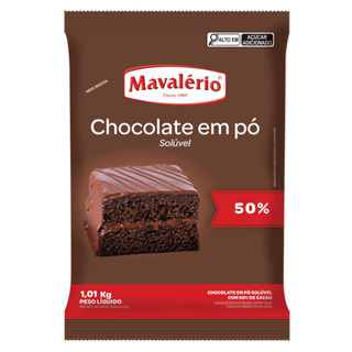 Chocolate em Pó 50% Cacau 1,01kg Mavalério em Oferta na Shopee