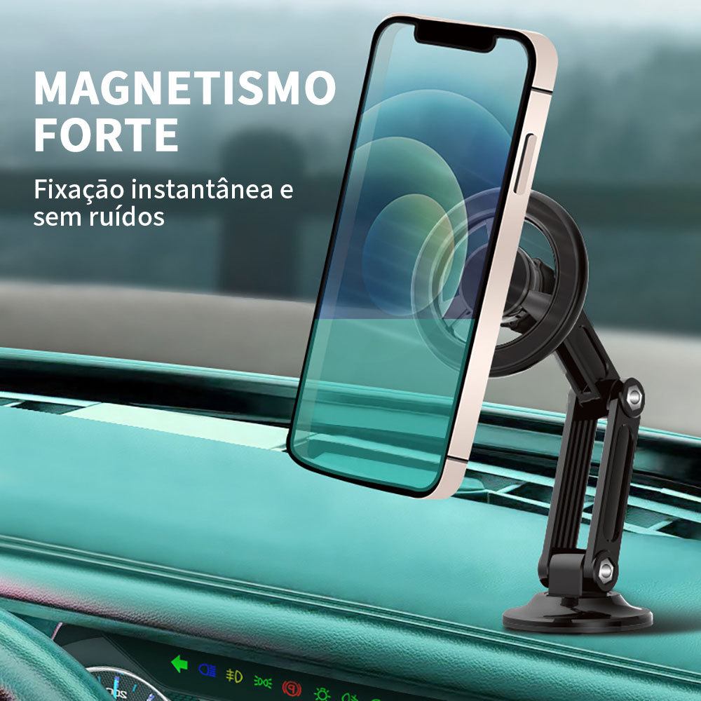 360 Graus Dobrável Rotação Forte Vácuo Adsorção Titular Do Telefone Do Carro Sucção Forte ZJ007 Magnética