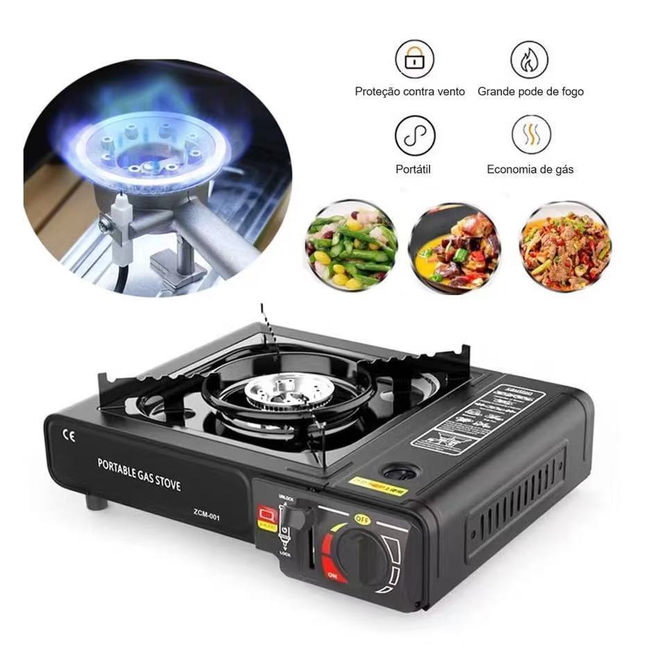 Fogareiro Fogão A Gás Portátil Multiuso Acampamento Pesca--1520 em Oferta na Shopee