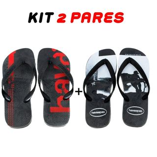 Kit 2 Chinelos Masculino Homem Moderno em Oferta na Shopee