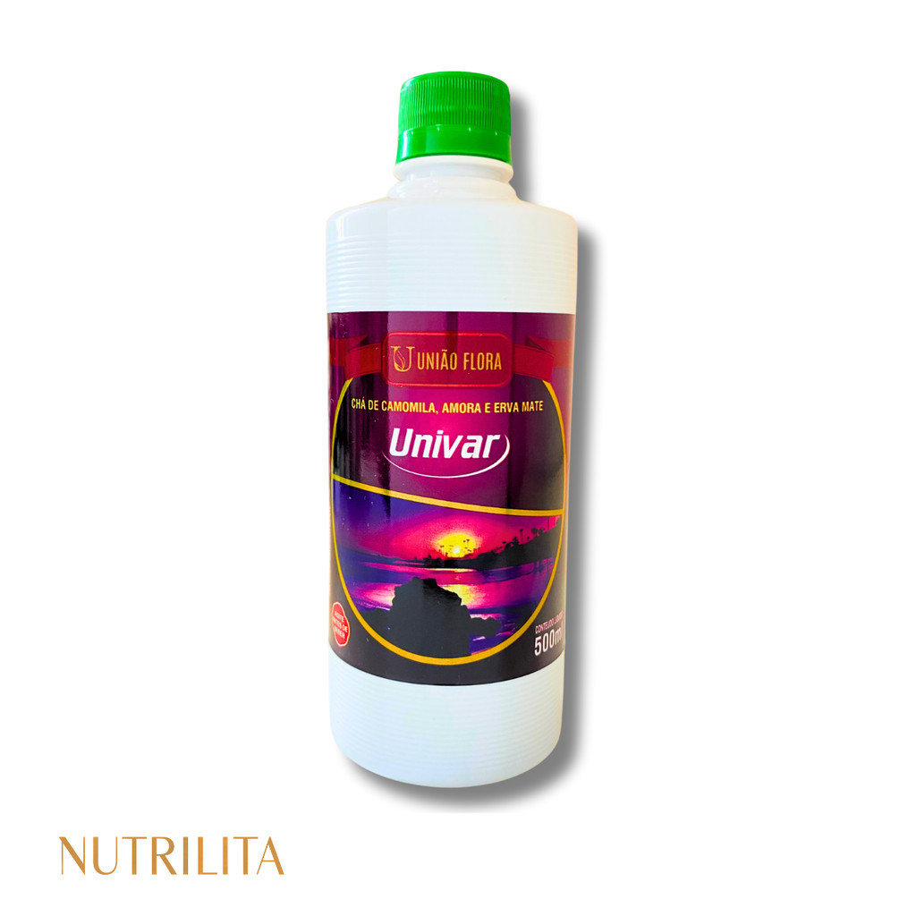 UNIVAR CHÁ DE CAMOMILA, AMORA E ERVA MATE UNIÃO FLORA 500ML