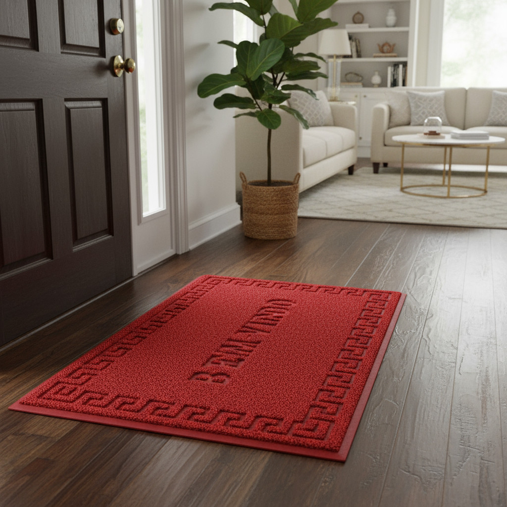 Tapete Capacho Bem Vindo Antiderrapante 58x38cm