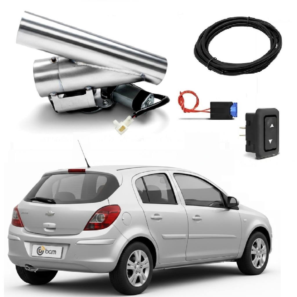 Difusor Escapamento Inox Chevrolet Corsa Ronco Esportivo Botão