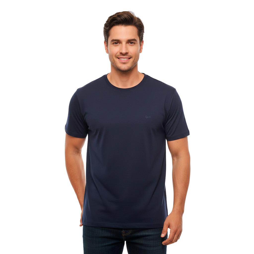 Camiseta Ogochi Marinho Basica Slim