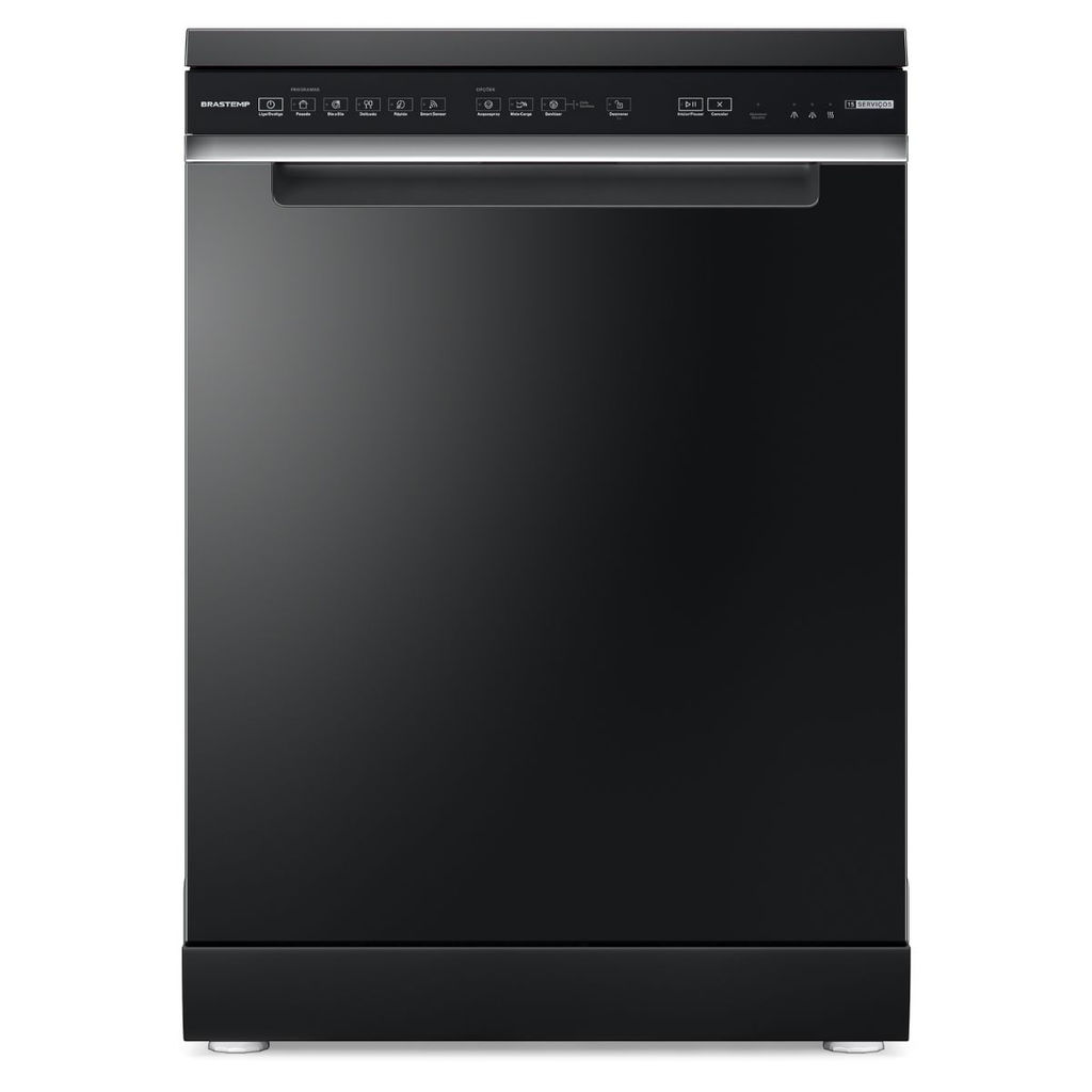 Lava-Louças Brastemp 15 Serviços Smart Sensor Preta 220V BLF61AEBNA