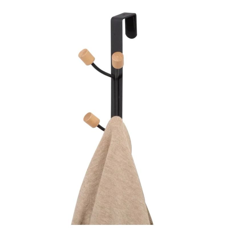 Cabide de Porta Multiuso Cabideiro de Porta Quarto 4 ou 2 Ganchos de Porta Encaixe p/ Pendurar Roupas WL-2560 WL-2559