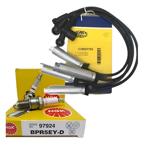 Jogo Cabos + Com 4 Velas Gm S10 Blazer 2.2 Mpfi 97 98 99 20  - Preto em Oferta na Shopee