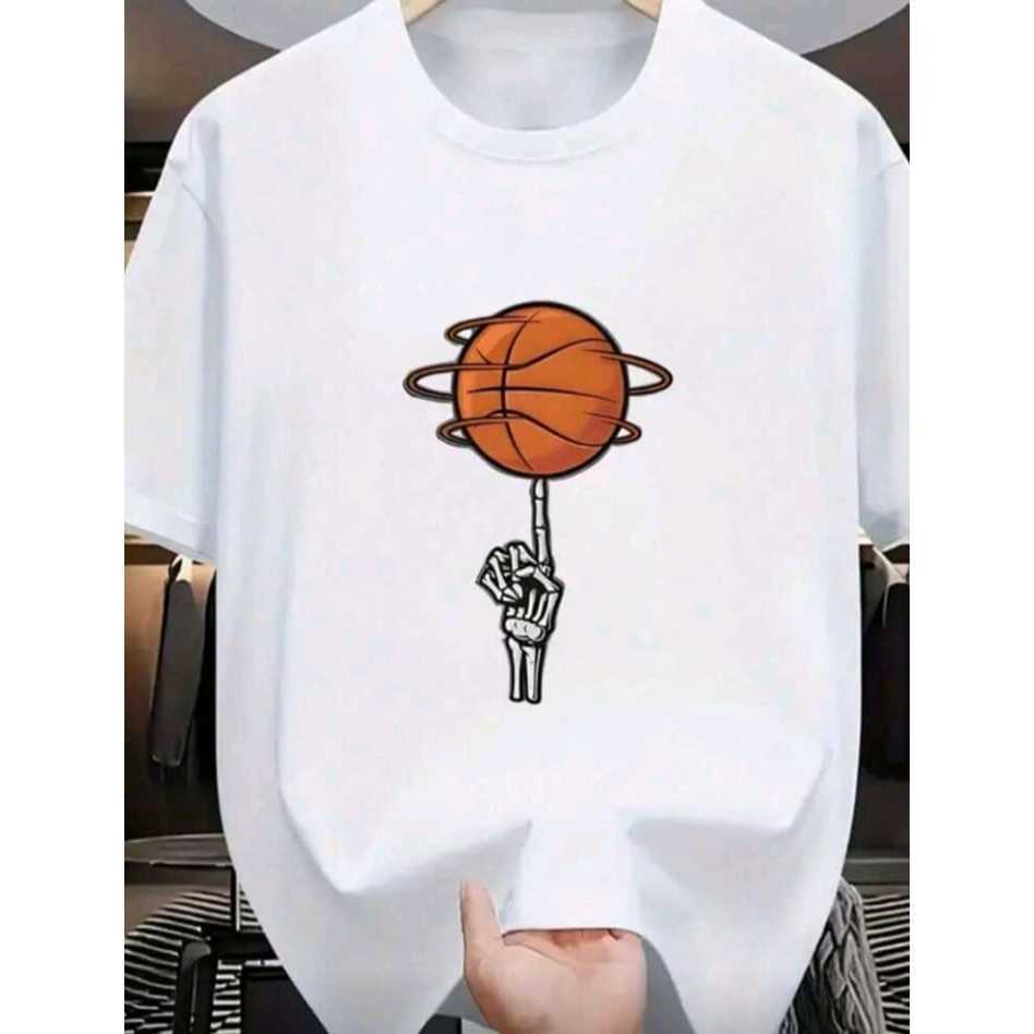 Camiseta Unissex Blusa Estampada Basquete Malha 100% Algodão Super Lançamento Várias Cores