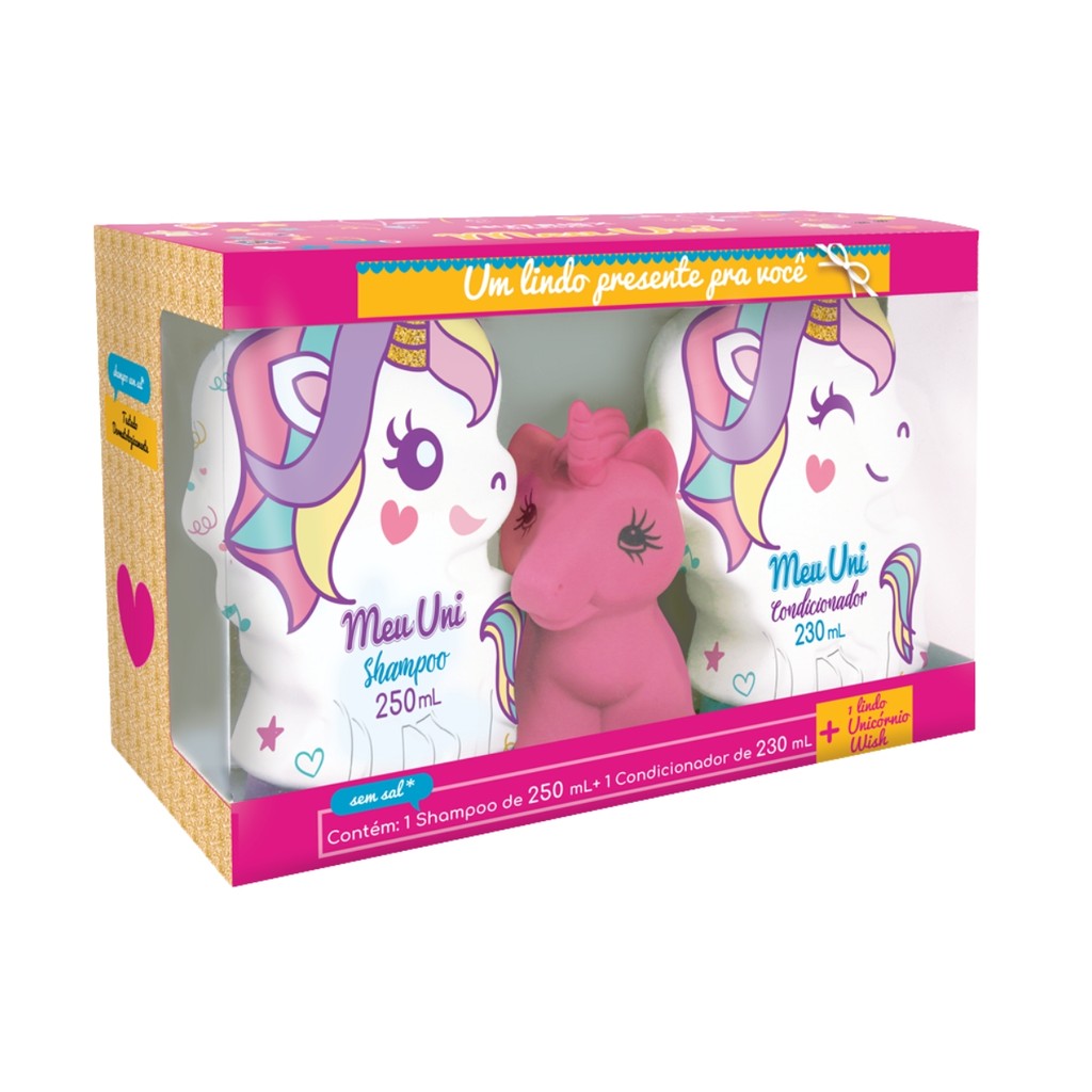 Kit Shampoo E Condicionador Meu Uni Unicórnio Rosa Nutriex em Oferta na Shopee