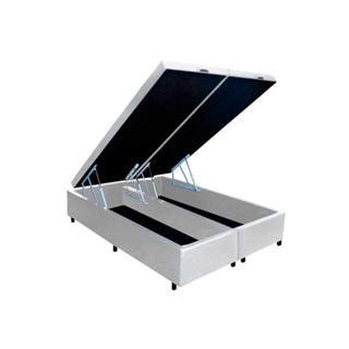 Cama Box Baú King Universal Courano White (186x198x35) - Costa Rica em Oferta na Shopee