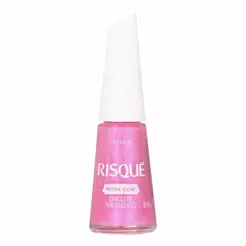 Esmalte Cintilante Risqué Nova Cor! Chiclete, Me Esquece 8ml