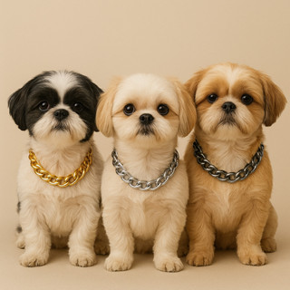 Correntinha Pet Acessório Estilosa Colar Coleira Para Cães Cachorro Gato Ajustável Com Mosquetão em Oferta na Shopee