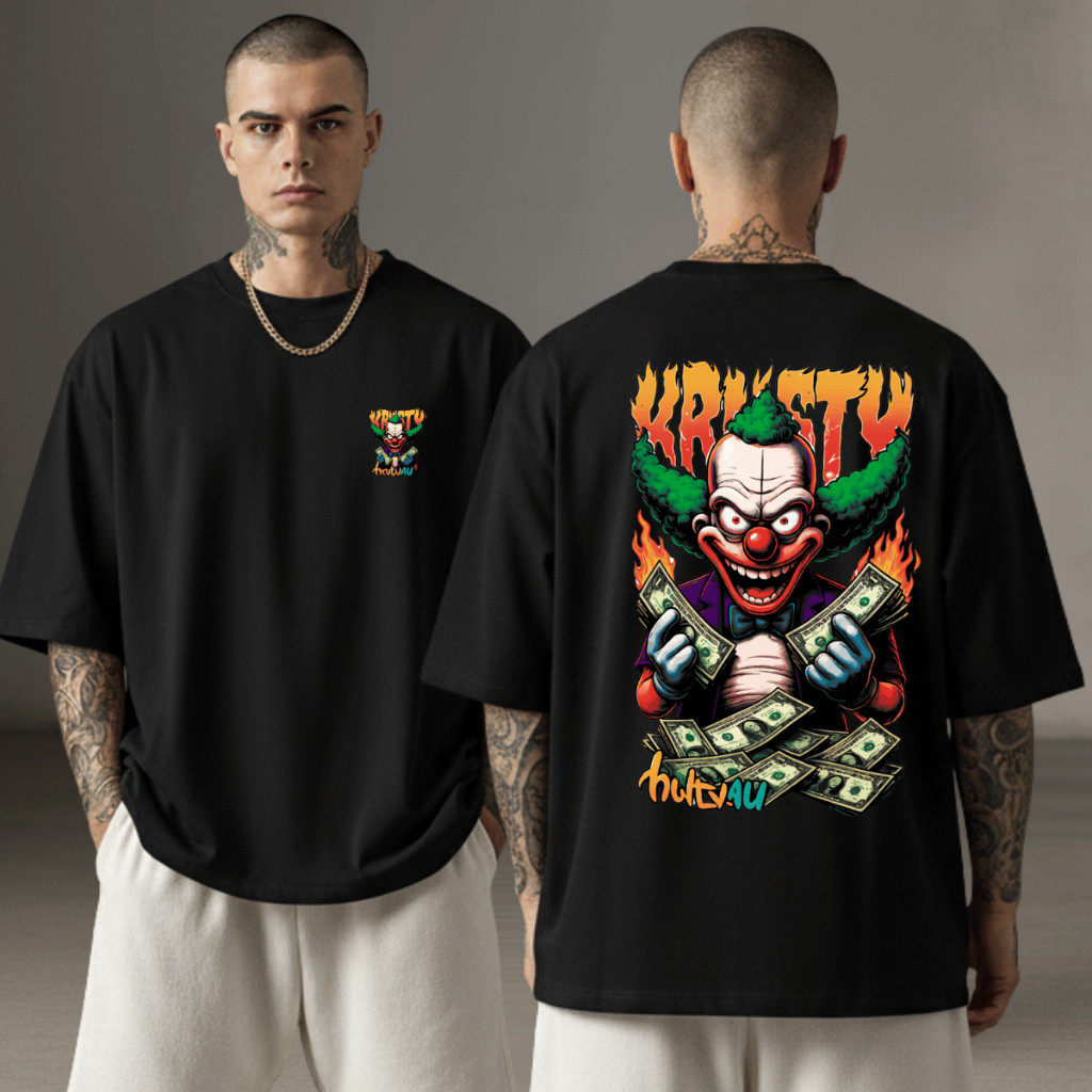 [Camiseta Premium em Algodão Puro]GXG Camiseta Masculina Long Line Oversized Estampa Dick Vigarista Pernalonga Estampas