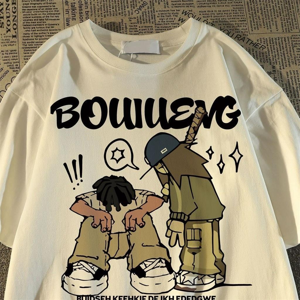 Camiseta Americana Streetwear Premium Algodão Básica Oversized Unissex Moderna