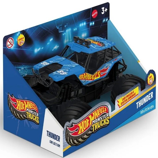 Carro HOT Wheels Monster TRUCK Thunder Multikids