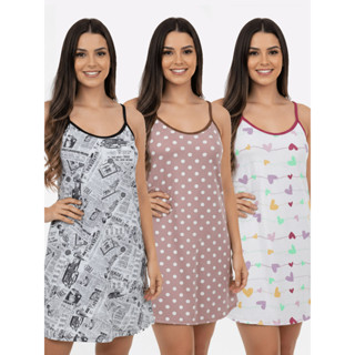 Camisola de Alça 100% Algodão P ao GG Conforto Qualidade Alcinha Fina em Oferta na Shopee