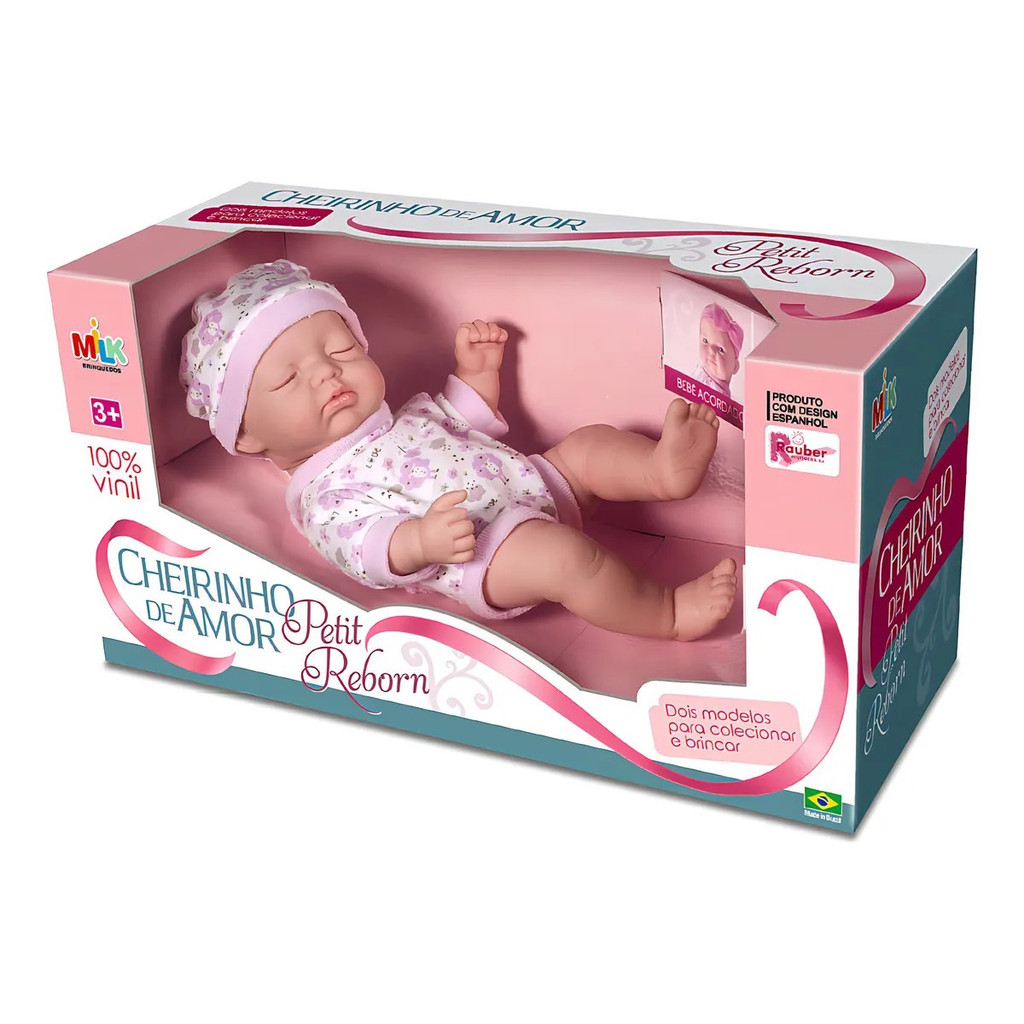 Boneca Bebê Cheirinho De Amor Petit Reborn Dormindo - Envio Imediato em Oferta na Shopee
