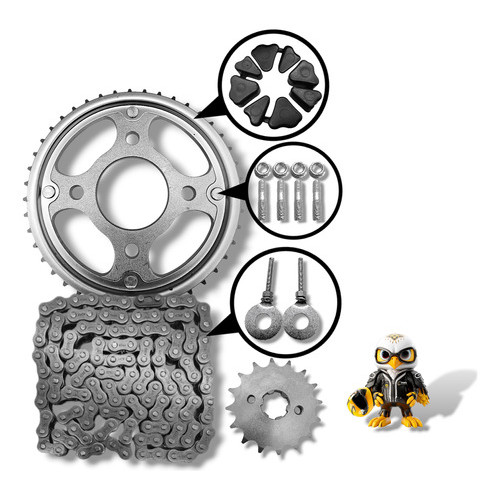 Super Combo Kit Relação Cg Titan 160/ Fan 160 Start 1045 em Oferta na Shopee