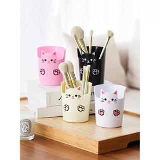 Cesta Organizadores Multiuso gato porta lapis caneta com Suporte para Celular HU80383 em Oferta na Shopee