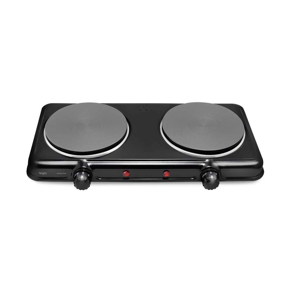 Fogão Elétrico Cooktop Portátil 2 Bocas - 2.000W 220V em Oferta na Shopee
