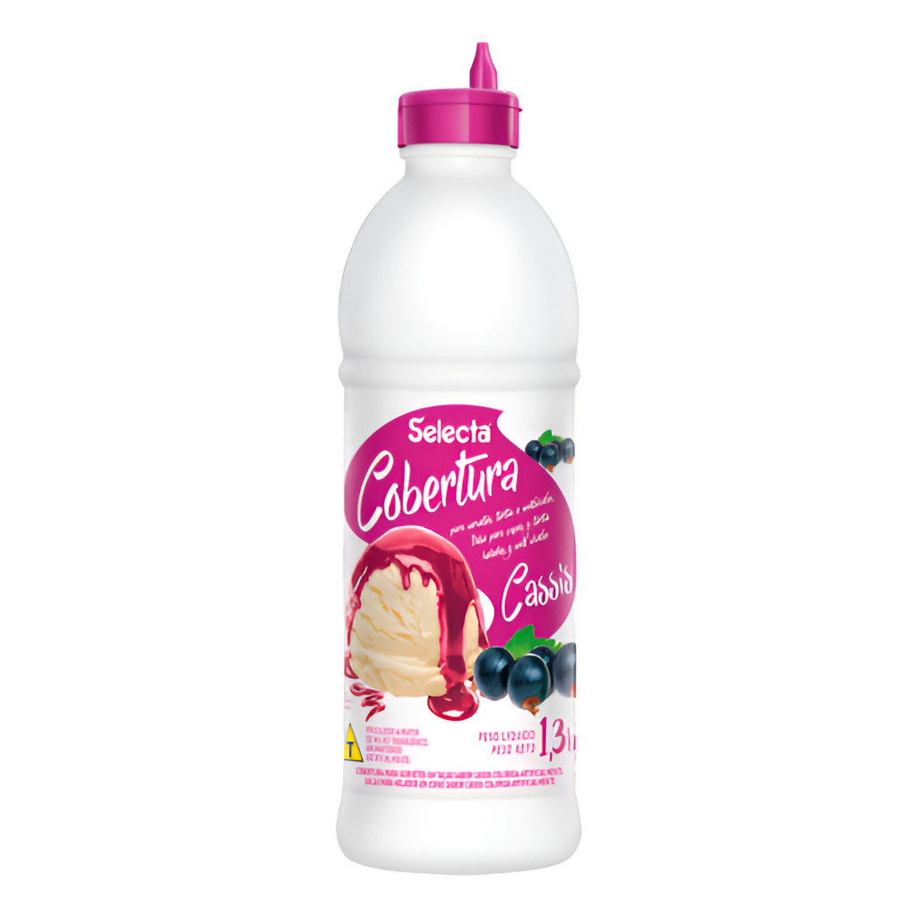 Cobertura Para Sorvete Selecta 1,3kg Cassis