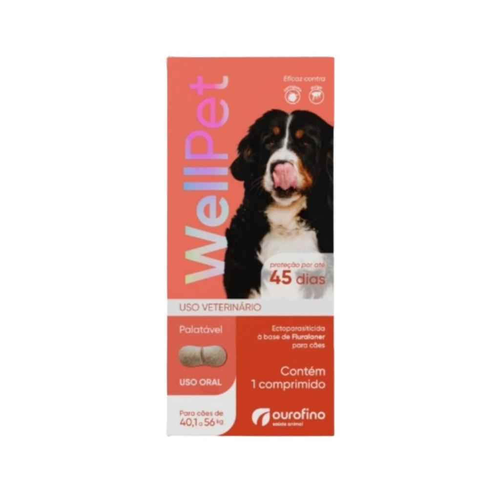 Wellpet 560 Mg Antipulgas E Carrapatos Cães 40,1 A 56kg em Oferta na Shopee