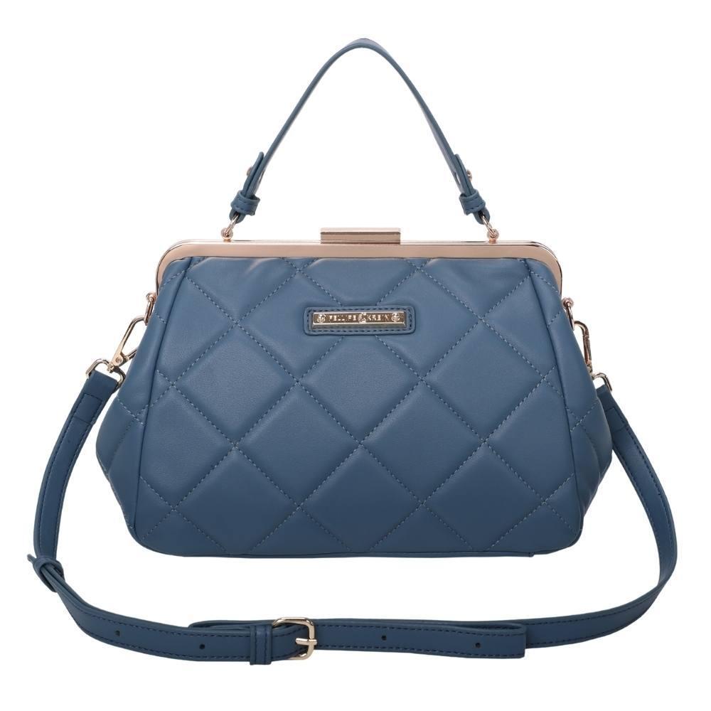 Bolsa Satchel Média Fellipe Krein Ss23 Locker Fk615 - Azul