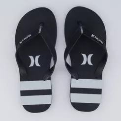 Chinelo Hurley Oceanside I Preto e Cinza