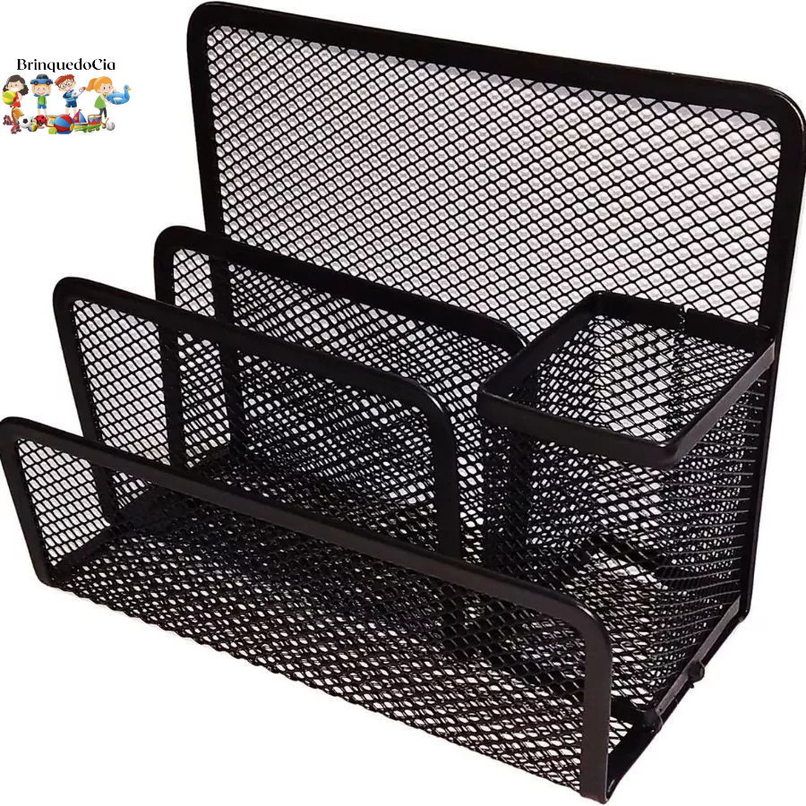 Suporte Porta Caneta Organizador de Mesa ( Partes com 3 Aberto +1 Porta) em Oferta na Shopee