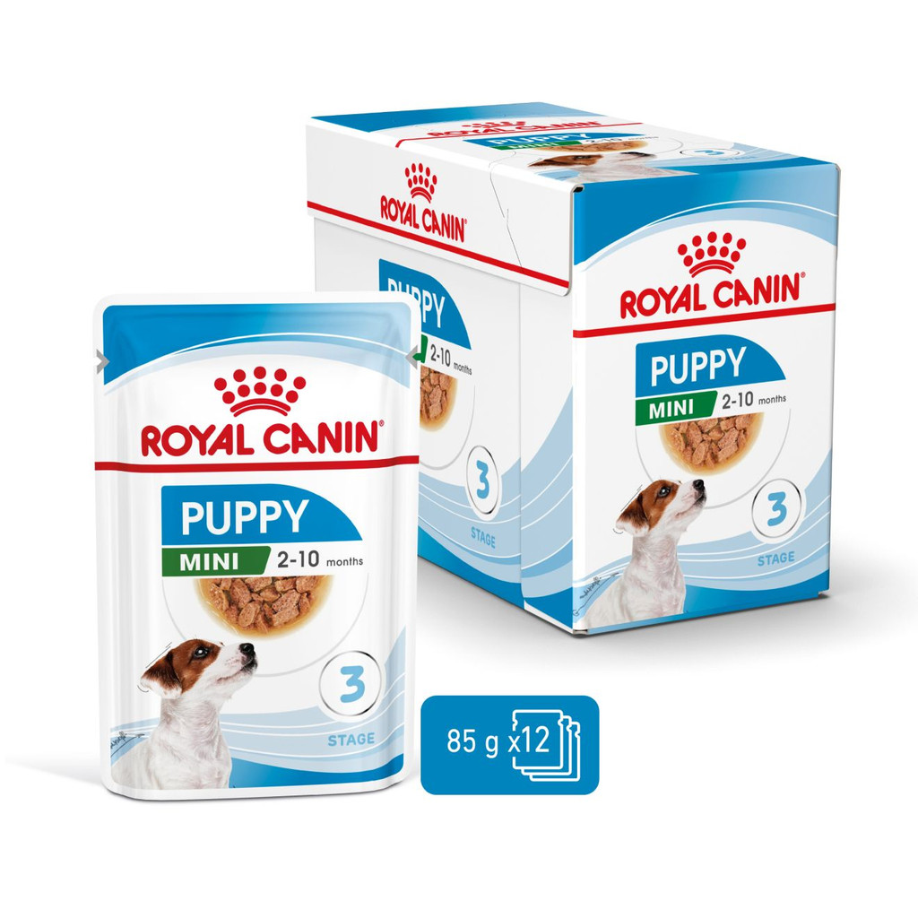 ROYAL CANIN SACHE CAO MINI FILHOTE PUPPY 85GR CAIXA COM 12