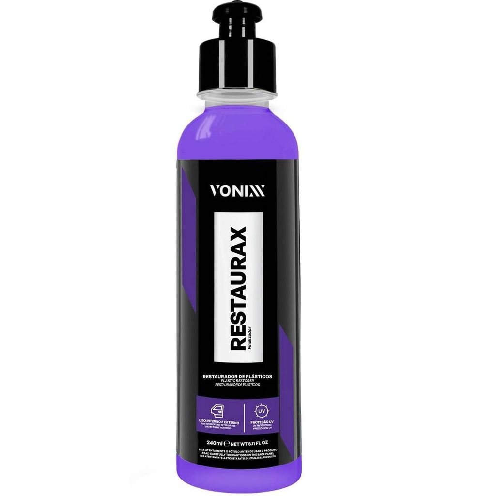 Restaurador De Plásticos Automotivos Restaurax 240ml Vonixx em Oferta na Shopee