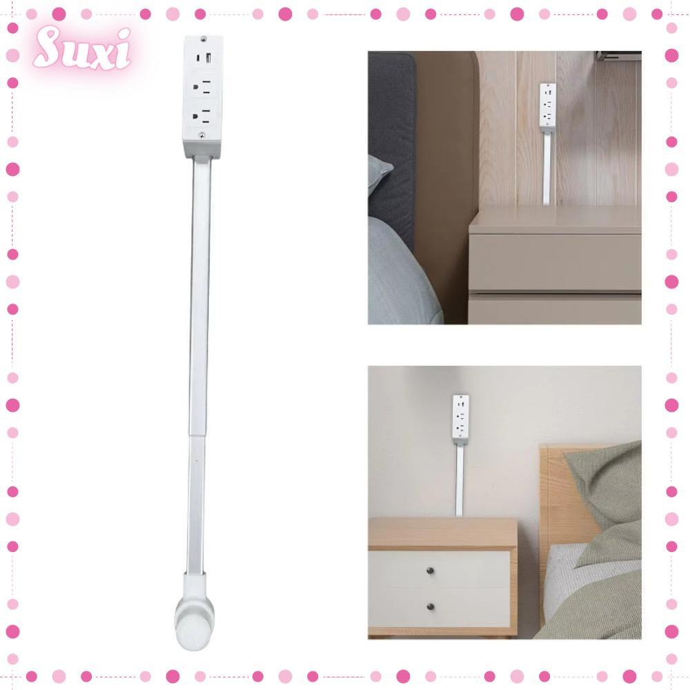 Extensor De Tomada Elétrica LUCKY-SUXI , Gira 180 ° Tomadas Elétricas De Comprimento Ajustável , Branco em Oferta na Shopee
