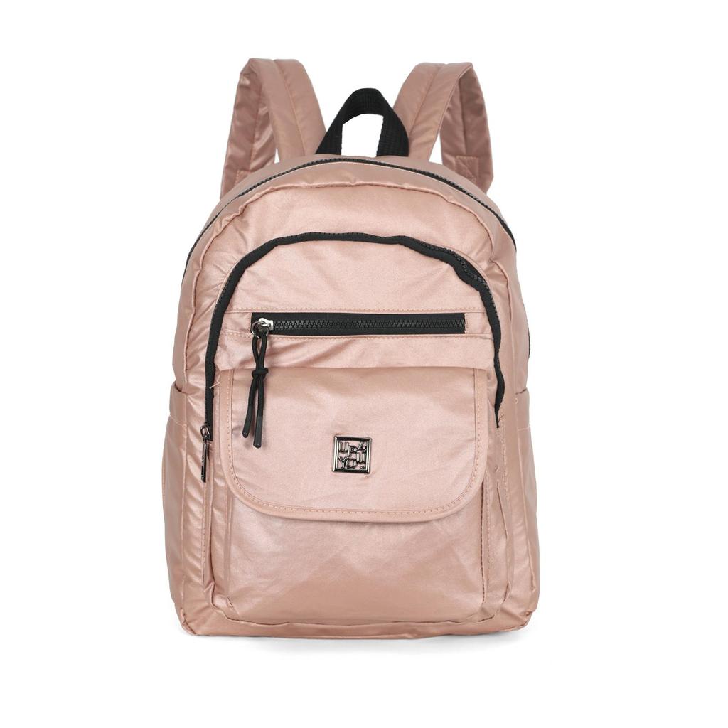 Mochila Náilon Metalizado Dois Bolsos Notebook Up4you em Oferta na Shopee