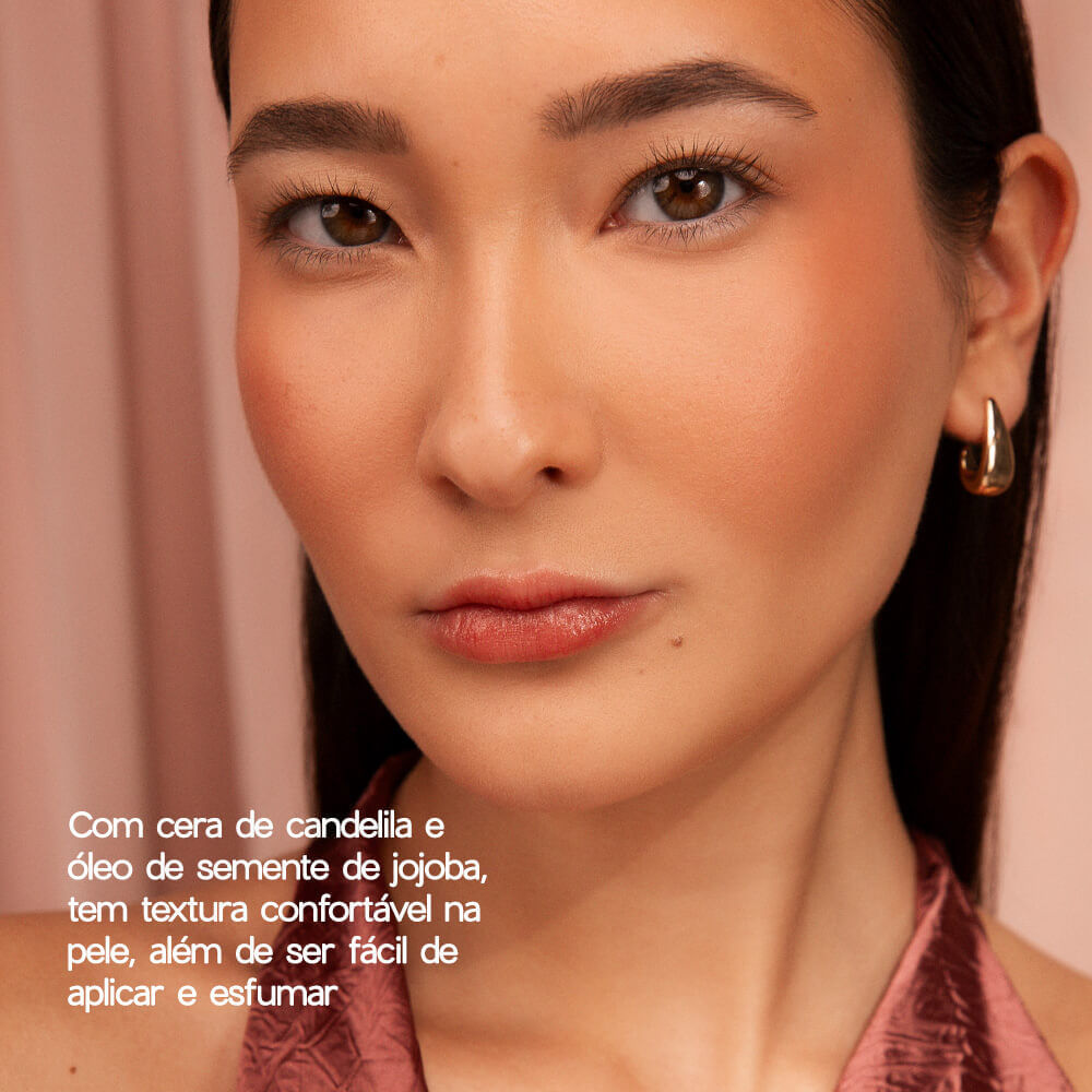 Detalhes do Blush em Bastão Cintilante Nude Rosado - Glow Blush Stick Dreamer Océane Edition 7g