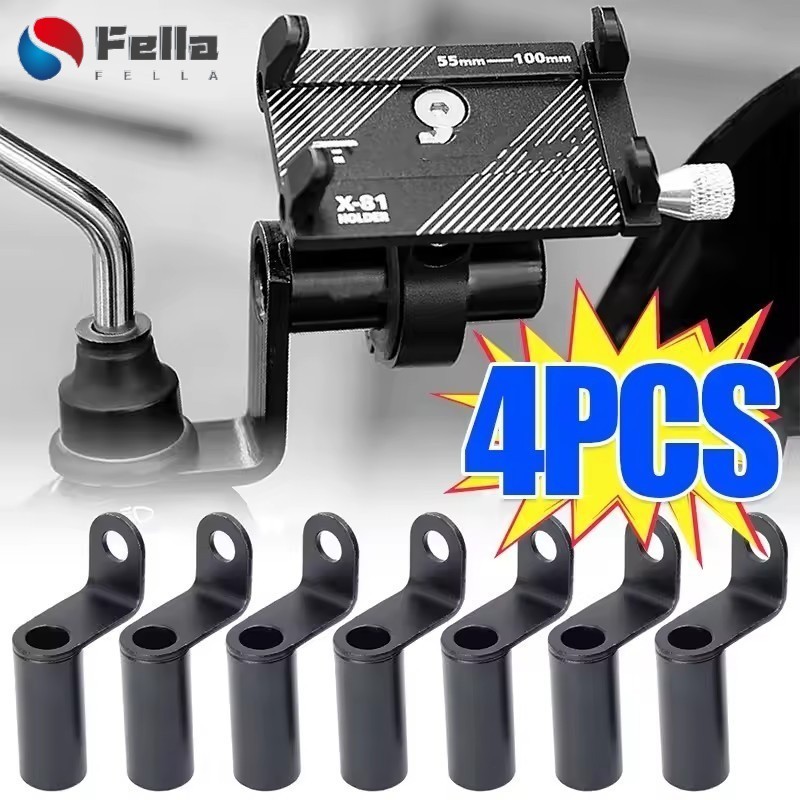 1-4 Pces Suporte De Extensão Do Espelho Retrovisor Da Motocicleta Liga De Alumínio , Adaptador De Ajuste Universal Para 