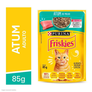 Ração Úmida Gatos Adultos Atum 85g Friskies em Oferta na Shopee