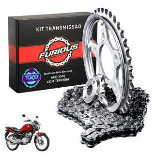 Kit Relação CG 125 Fan Titan 2009 A 2015 Transmissão Honda FURIOUS em Oferta na Shopee