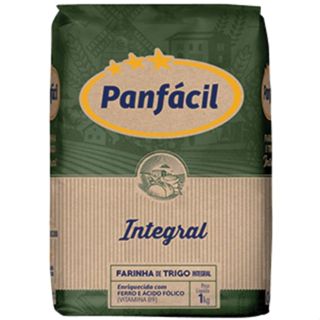 Farinha de Trigo Integral Pura 1kg Panfácil em Oferta na Shopee