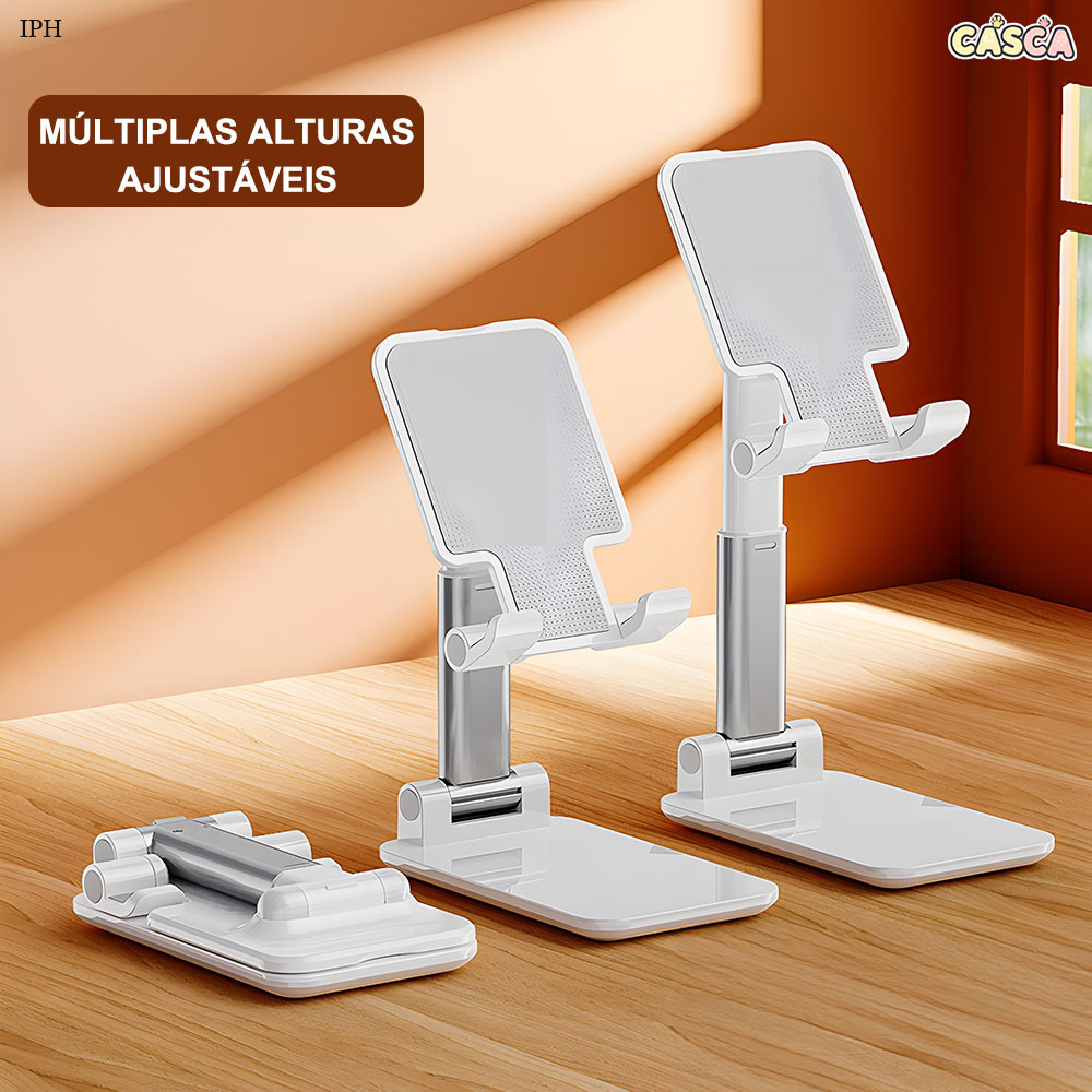 Suporte Para Celular e Tablet Dobrável E Ajustável Apoio De Mesa ZJ001