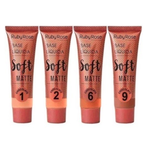 Base Líquida Soft Matte Chocolate HB8050 Ruby Rose