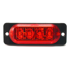Lanterna Led Vermelho Caminhão Baú Carro Moto 12v 24v