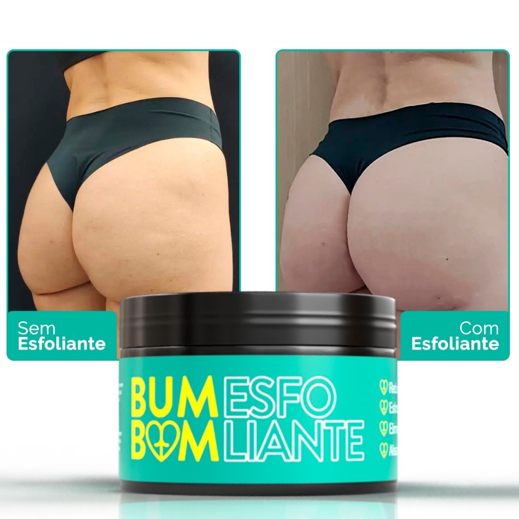Esfoliante Corporal e Bum Bum Lipo Corpus Anti Celulite - Pote 250g